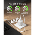 thumbnail image 2 of Belkin 45W USB C Wall Charger White, 2 of 7