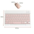 thumbnail image 3 of DEBGFS Clearance Wireless Keyboard and Mouse Combos  Bluetooth Keyboard & Mouse Portable BT Wireless Keyboard & Mouse For Android PC Tablet,pink, 3 of 5