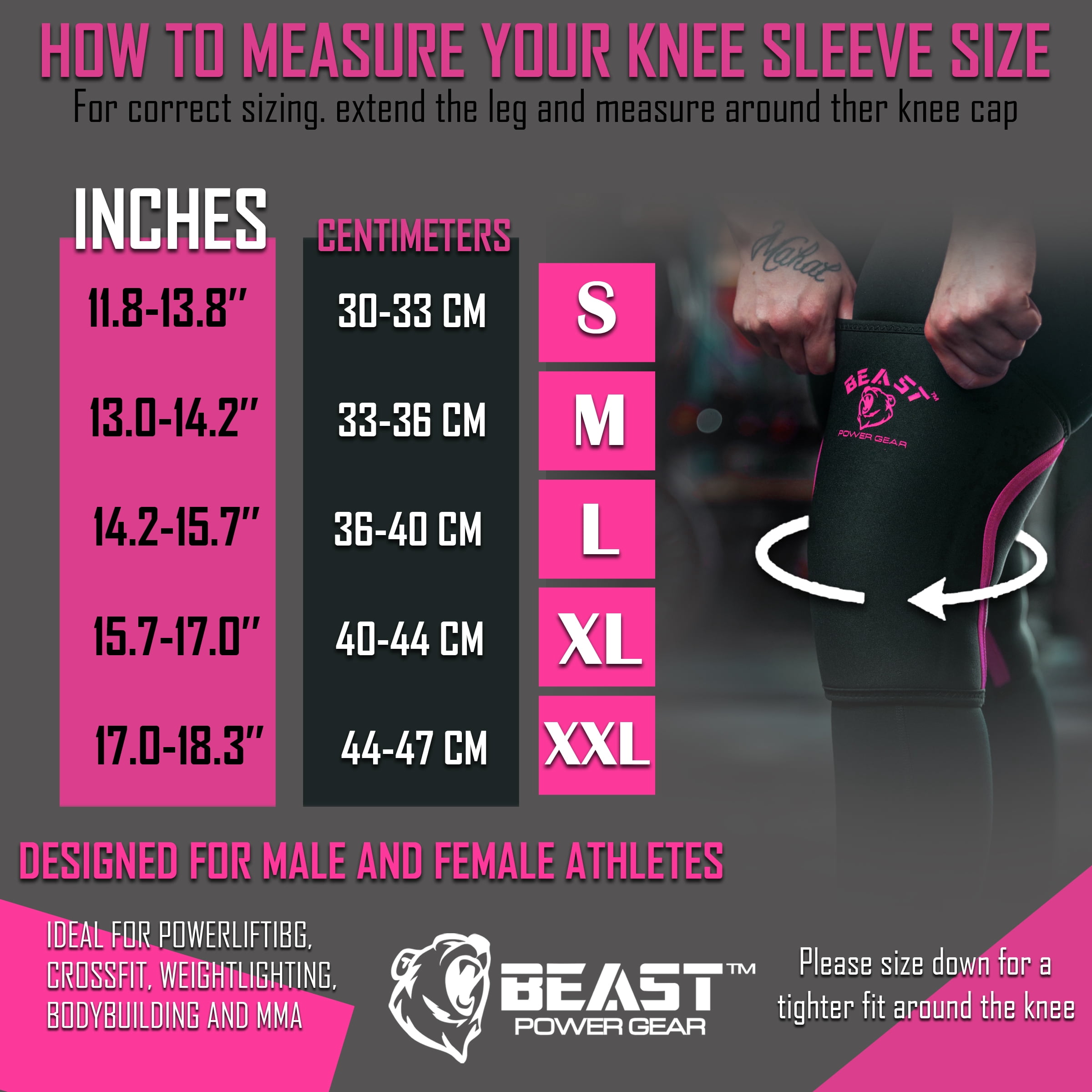 Neoprene Compression Knee Sleeves 7MM (Pair) Enhanced Knee Support in Squats Powerlifting Weightlifting and Wrestling – Unisex
