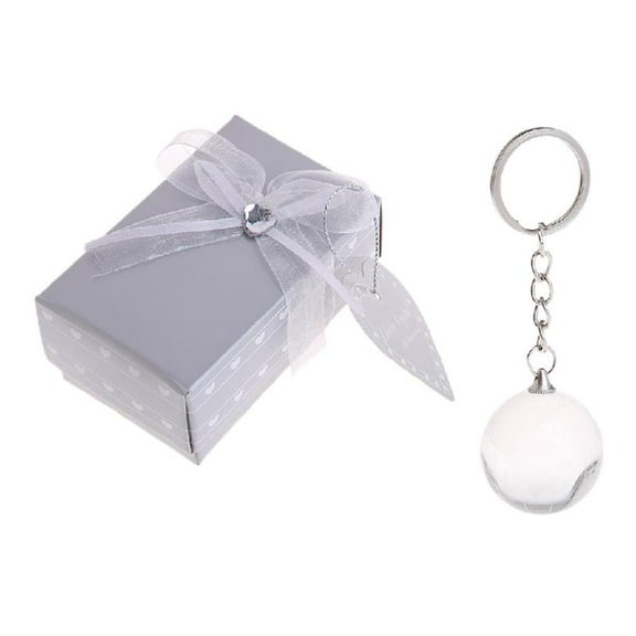 3D Crystal Globe for Key Chain Ring Keyring Keychain World Glass Pendant for Cre