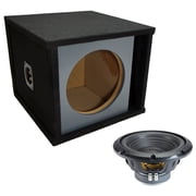 Alpine Universal Vented Paintable Single 10" W10S4 Loaded Subwoofer Sub Box Enclosure 250W RMS 4 Ohm