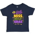 thumbnail image 3 of Inktastic Little Miss Mardi Gras with Crown and Dots Girls Toddler T-Shirt, 3 of 5