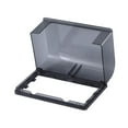 thumbnail image 3 of Cubierta de tomacorriente impermeable abatible para 2 tomas, protección multifuncional para caja de enchufes de exterior, para dormitorio, cocina e Negro, 3 of 9