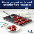 thumbnail image 6 of GoodCook PRO Nonstick Carbon Steel Baking Sheet, 15 in x 10 in, Gray, 6 of 9