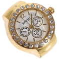thumbnail image 3 of Golden Elastic Band Watch Ring for Decoration Quartz Movement Casual Event Present, 3 of 8