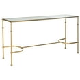 thumbnail image 3 of SAFAVIEH Lucille Solid Classic Console Table, Gold/Glass Top, 3 of 4