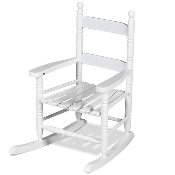 White Classic Wooden Children Rocking Chair - Walmart.com - Walmart.com