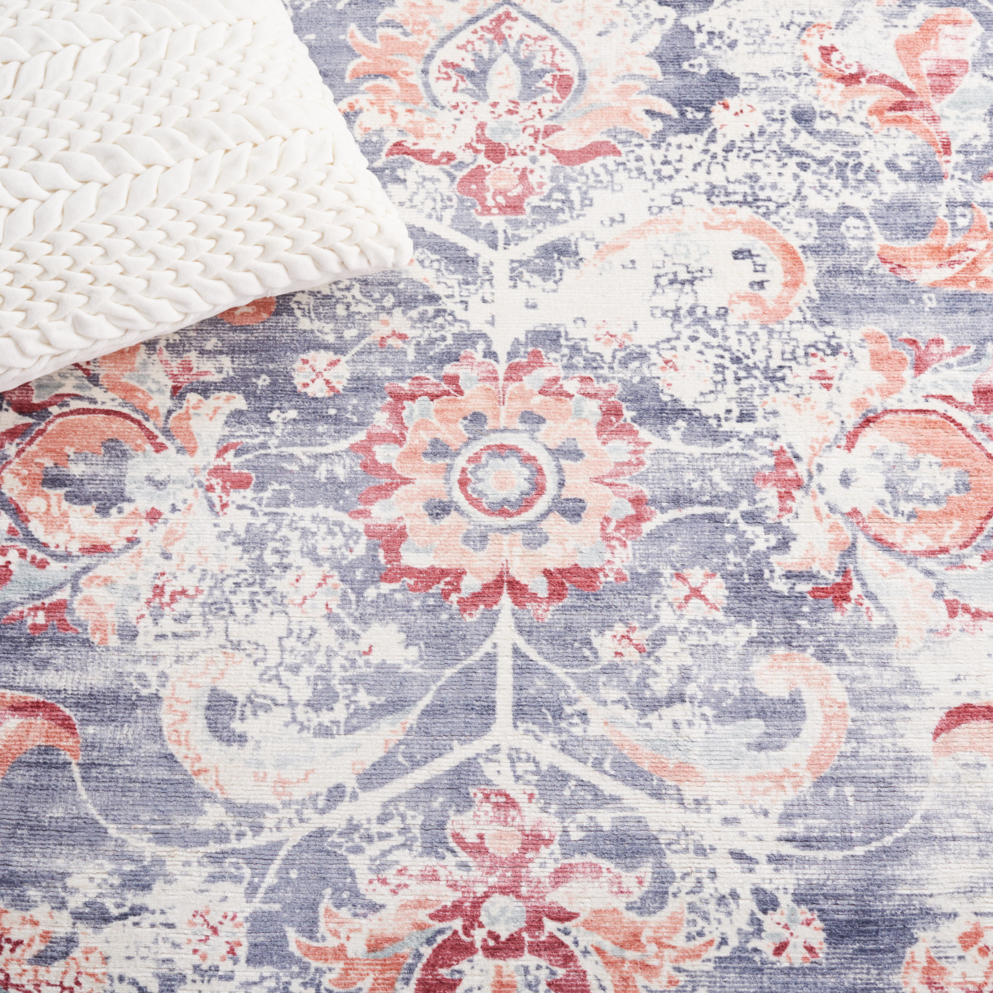 Safavieh Mirage Moema Floral Area Rug, Blue/Copper, 6' x 9'