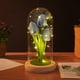 thumbnail image 1 of Xihbxyly Lámpara de Noche con Tulipanes, Hecha a Mano con Flores de Cristal, Luz Led Ambiental Ajustable, Decoración Romántica para Dormitorio, Ideal para Manualidades, Regalo Ideal para Amigos, 21 X, 1 of 7