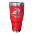 thumbnail image 1 of Termo de acero inoxidable Yeti Rambler color rojo Jurassic Park, 1 of 3
