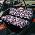 thumbnail image 2 of Yuyamidu Purple Camo UTV Seat Cover Camouflage Mule Bench Seat Cover Easy to Clean UTV Accessories Compatible with Kawasaki Mule 3000 3010 3020 4000 4010 2001-2023 2025, 2 of 7