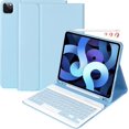 thumbnail image 1 of iPad Pro 11 inch(4th 2022 3rd 2021 2nd 2020 1st 2018) Bluetooth Wireless Detachable Keyboard for iPad Air 10.9,Slim Cover with Pencil Holder, 1 of 5