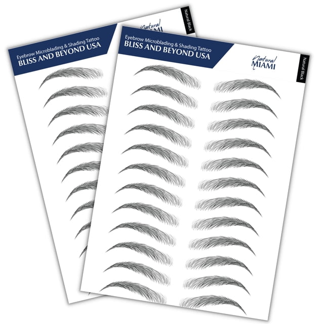 Pegatinas para tatuajes de cejas Bliss and Beyond USA Waterproof