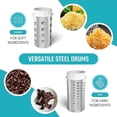 thumbnail image 5 of Vivaant Râpe Rotative de Qualité Professionnelle - 2 Tambours en Acier Inoxydable - Griller Ou Râper Fromages Durs, Chocolat, Noix, et Plus - Design Primé, 5 of 5