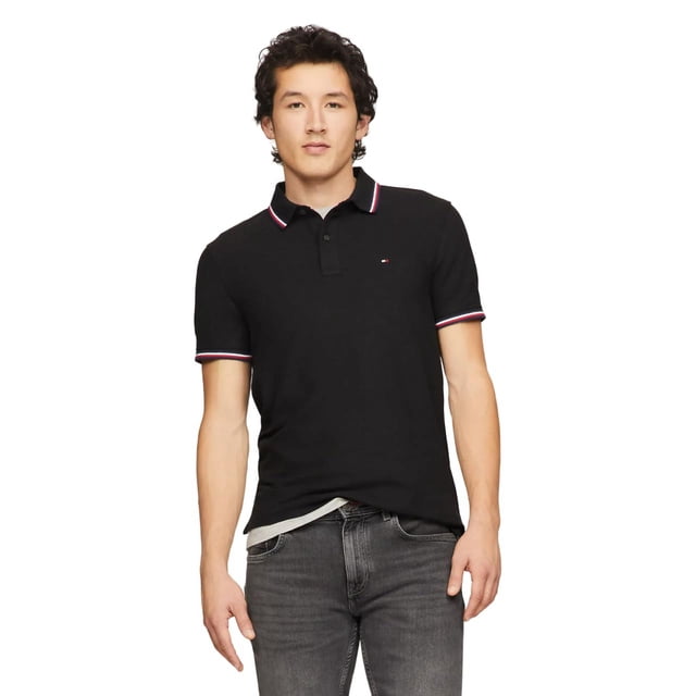 Polo Tommy Hilfiger Performance Piqué con cuello a rayas
