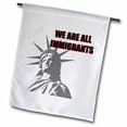 thumbnail image 2 of 3dRose, We Are All Immigrants Blue, 12 x 18 inch Garden Flag, 2 of 2