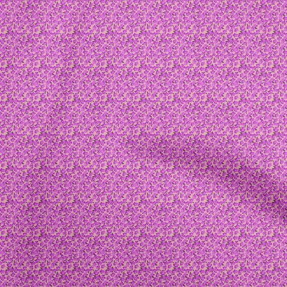 oneOone Cotton Poplin Twill Fuschia Pink Fabric Floral Diy Clothing Quilting Fabric Print Fabric By Yard 56 Inch Wide