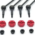 thumbnail image 1 of Baohd Aluminum Alloy 1/14 Universal Drive Joint 4 Sets Design Rc Universal Drive Joint For Wltoys 144001 RC Car Part Red, 1 of 6