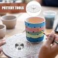 thumbnail image 2 of Clay DIY Tool Clay Painting Template Clay Decorative Disc Dividing Template Pottery Art Tool, 2 of 6