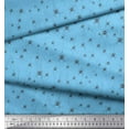 thumbnail image 3 of Soimoi Blue Cotton Duck Fabric Web & Spider Insect Print Fabric by Yard 42 Inch Wide, 3 of 3