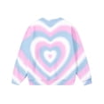 thumbnail image 7 of Fall Loose Tops for Girl Heart Printed Color Contrast Long Sleeve Crew Neck Fashion Casual Pullover Top for Daily Wear Multicolor 02 1-2 Years, 7 of 7