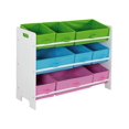 thumbnail image 1 of Étagère de Rangement pour Meubles de Chambre pour Enfants avec 9 Bacs, Blanc, 1 of 3
