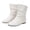 White, variant on NOKIO Flat Bπππ‘π for Women Comfortable Sπ
ip On Bπππ‘π Fall Winter Fashion Round Toe Booties Casual Pull On Shoes Lightweight Mid Calf Booties for Casual Daily Walking