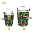 thumbnail image 5 of Fotbe Cute Hedgehogs Cactus Blue Laundry Basket with Handles, Waterproof Large Laundry Hamper, Wash Bag for Corner Dorm, Rolling Laundry Basket with Handles-Medium, 5 of 8