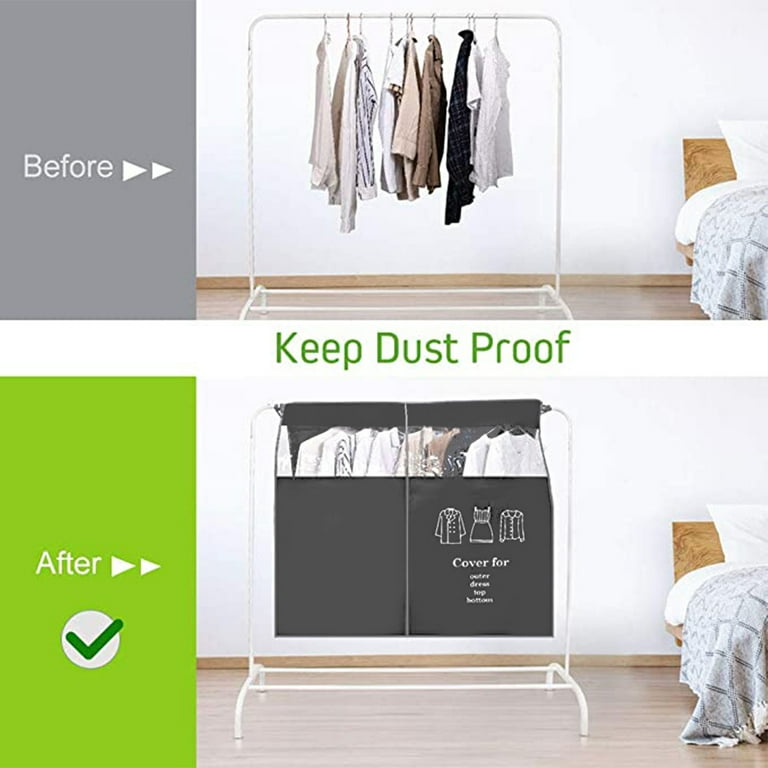 Dust cover for clothes rack sale