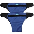 thumbnail image 1 of WHAMVOX 2Pcs Breathable Washable Adult Nappies Blue Leak Proof Adjustable Cloth Diapers, 1 of 5