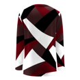 thumbnail image 3 of Boho Tops For Women, Beach Shirts For Women Womens Long Sleeve T Shirt Casual Long Sleeve Tops For Women Fall Geometric Graphic Crewneck Loose T Shirts Women S V-Neck Shirts White (Brown,Medium), 3 of 5