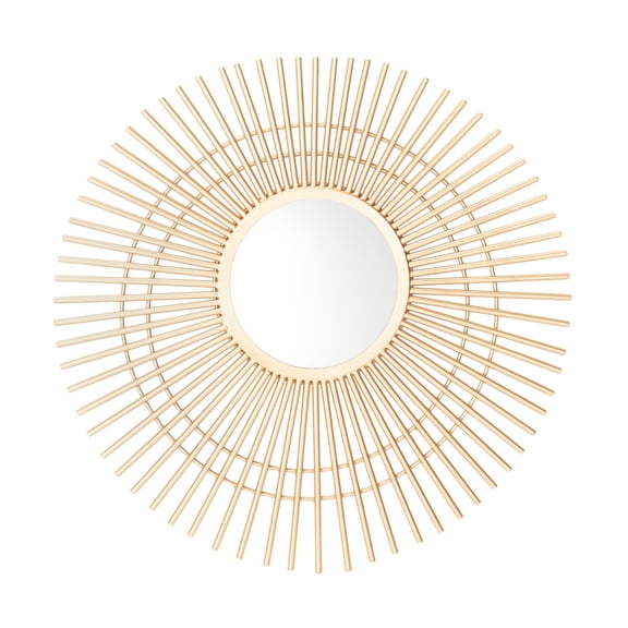 Safavieh Marlit 24 in. Radiant Lines Round Mirror, Gold