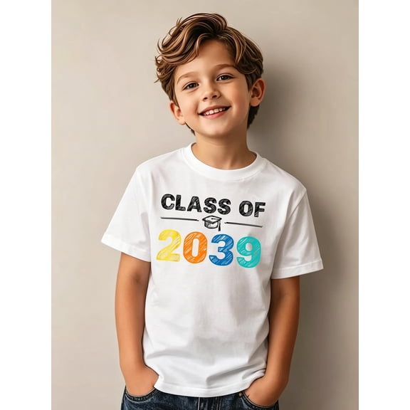 Class of 2039 Grow with Me First Day of School Graduation Kids T-Shirt