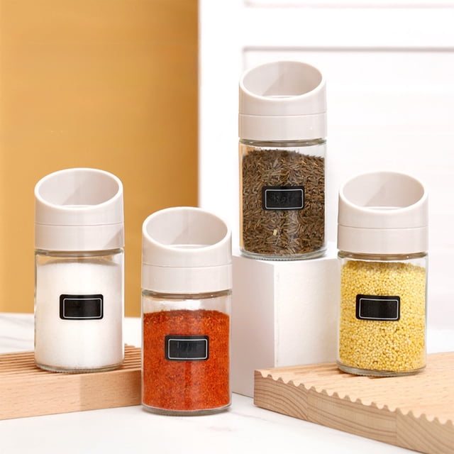 Tarro de condimentos para cocina y hogar, botella de vidrio sellada manualmente, juego de combinación de condimentos multifuncional, botella de condimento controlada Akmoler