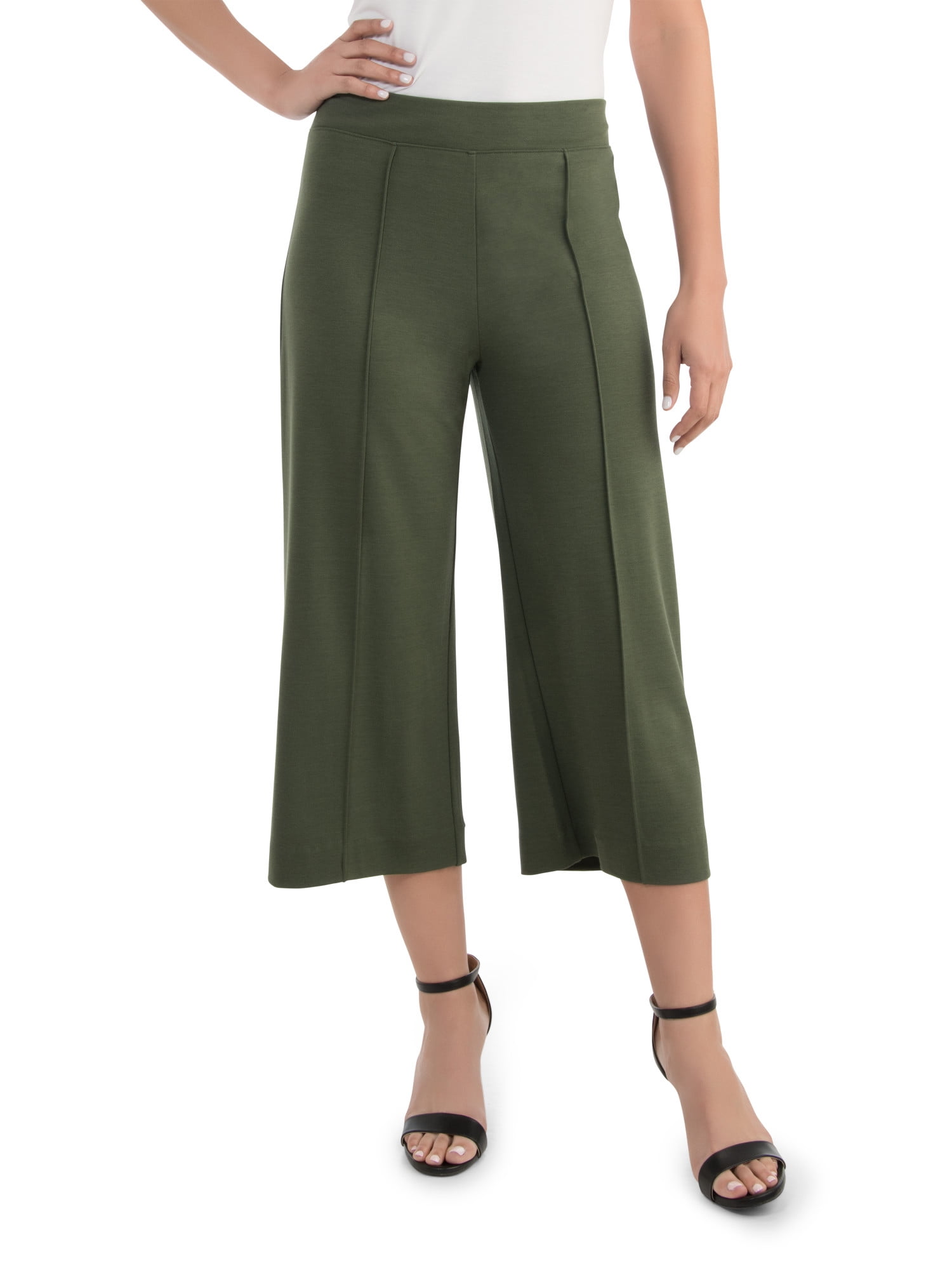 Women's Wide-Leg Crop Pant, Available in Sizes up to 2XL - Walmart.com