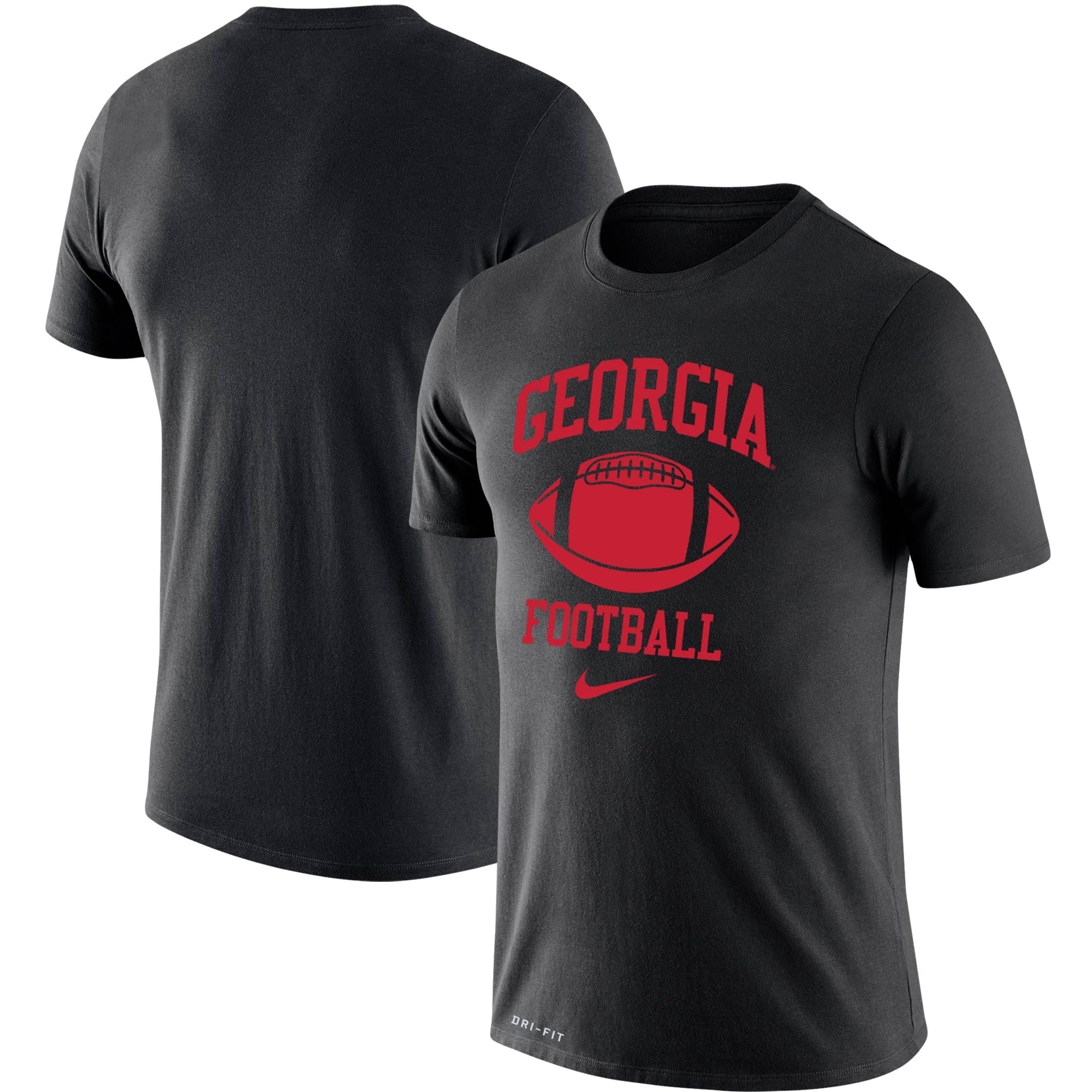 Georgia Bulldogs Nike Retro Football Lockup Legend Performance T-Shirt - Black - Walmart.com 