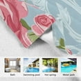 thumbnail image 3 of Kid Hooded Beach Towel inch Bath Poncho Towels Soft Absorbent Quick Dry for Boy Girl Rose and Leaves M, 3 of 7