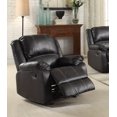 thumbnail image 2 of ACME FURNITURE Zuriel Black Faux Leather Rocker Recliner, 2 of 2