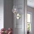 thumbnail image 4 of 17471-91 Livex Lighting Willow - 1 Light Bath Vanity In Transitional Style-18 Inches Tall and 5.75 Inches Wide-Brushed Nickel Finish, 4 of 11