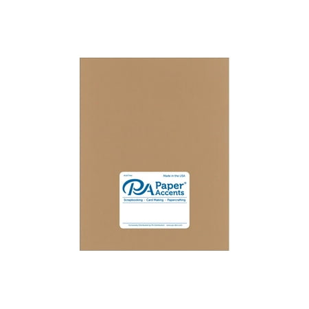 UPC: 0740512100378 | Paper Accents Cardstock 8.5 x 11  Muslin 73lb Toffee 25pc