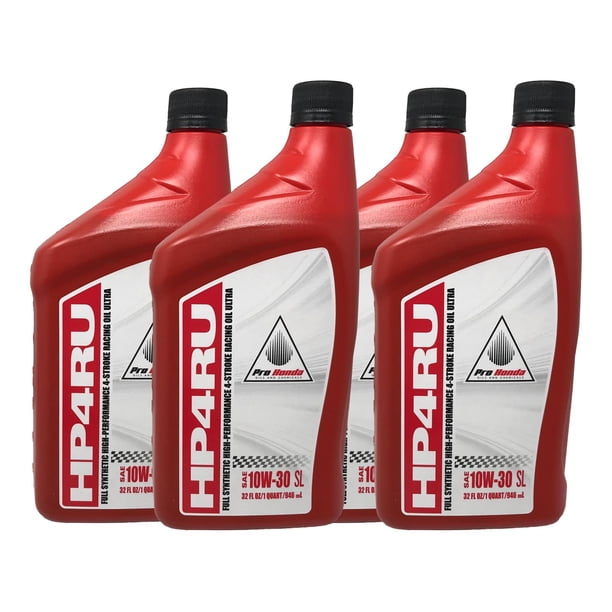 Honda 08C35-HP4-1030RU OEM Full Synthetic HP4RU 10W-30 Racing Oil 4 ...