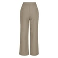 thumbnail image 6 of AherBiu Business Casual Pants for Women High Waist Straight Leg Office Ladies Work Trousers with Pockets, 6 of 6