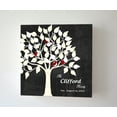 thumbnail image 3 of MuralMax - Personalized Family Tree Canvas Wall Art - Wedding & Anniversary Decor Gifts For Milestone Occasions With Custom Name & Date - Unique Bride & Groom Presents - Charcoal - 12 x 12, 3 of 6