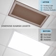 thumbnail image 4 of Coffee Brown Greek Key Fluorescent Light Covers, Geometric Greece Ancient Farmhouse Geo Magnetic Light Covers for Ceiling Lights, Fluorescent Ceiling Shade for Classroom Bedroom Office 4x2Ft x 1PCS, 4 of 8