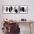 thumbnail image 2 of Stupell Industries Abstract Grey Pebbles Abstract Painting Black Framed Art Print Wall Art, 17 x 17, Set of 3, 2 of 9
