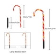 thumbnail image 4 of Christmas Candy Cane Lights Pathway Markers Lights,5/10Pcs Walkway Lights Outdoor Ornaments Xmas Outside Decoration for Yard Lawn, 4 of 6