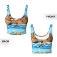 thumbnail image 5 of Lsque Animals on Noah's Ark Floating Printed Women'S Sports Bra, Compression, Moisture Wicking, High-Impact Sports Bra For Women,Supportive sports bra-Medium, 5 of 9