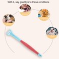 thumbnail image 5 of Cepillo de dientes para mascotas de tres lados, cepillo suave para perros, herramienta para tartar de mal aliento (azul), 5 of 5