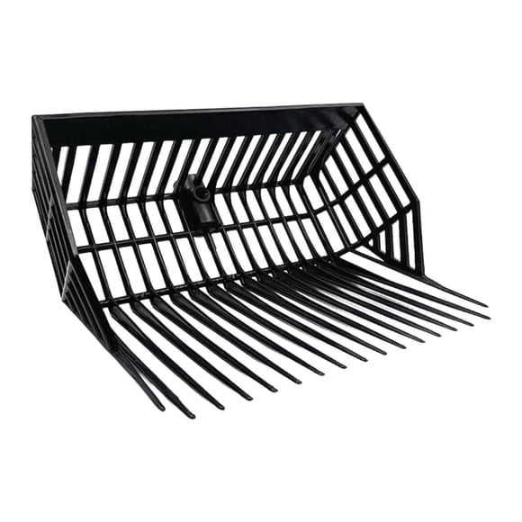 vortess Horse Manure Fork Head, Gardening Pitch Fork, Multipurpose, Sturdy, Lightweight, Black