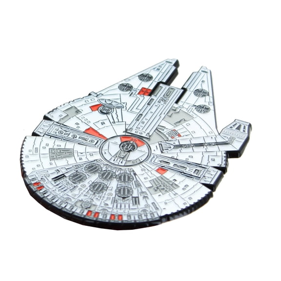 Star Wars Millennium Falcon Large Enamel Pin 3 X 2.25 inches
